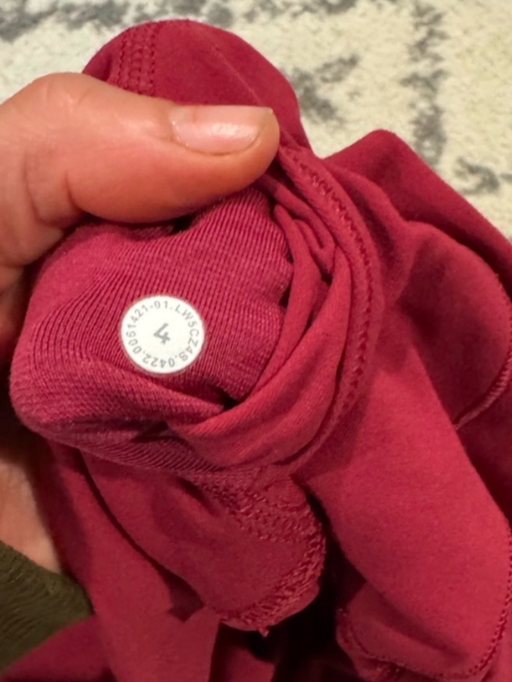 Lululemon High-Rise Align Leggings in Deep Berry Red - Picture 2 of 5